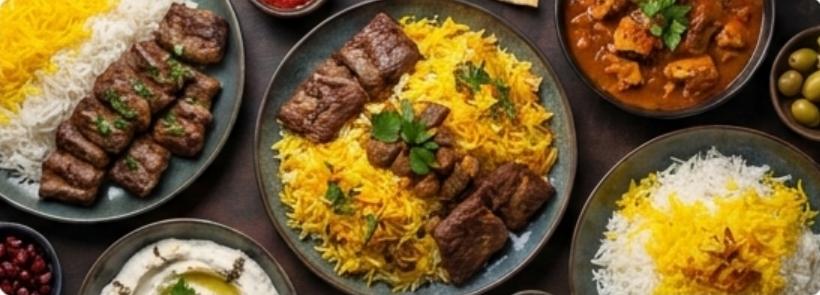 Iraqi and Persian dishes featured in the company profile